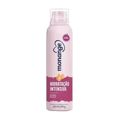 Desodorante Feminino Monange Hidratação Intensiva Extrato de Oliva Aerosol 150mL
