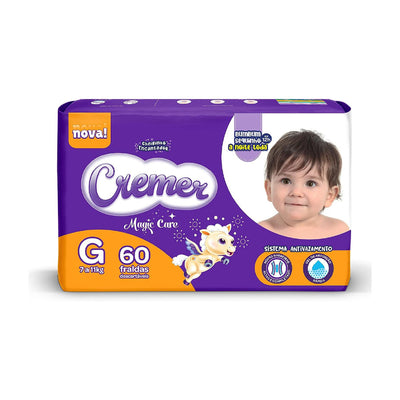 Fralda Cremer Hiper G Com 60 Unidades