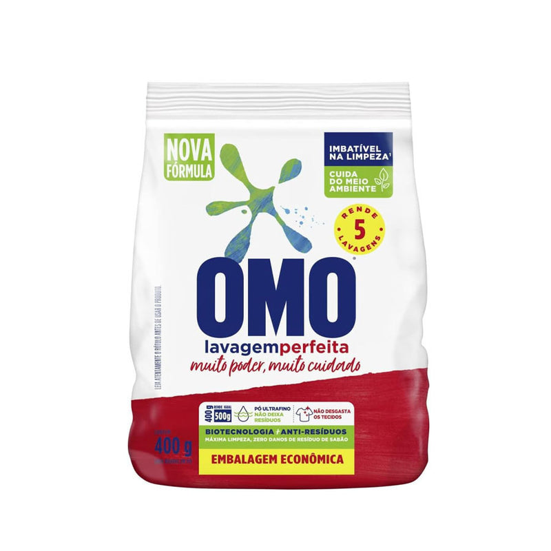 Sabão Em Pó OMO Lavagem Perfeita 400G Bag