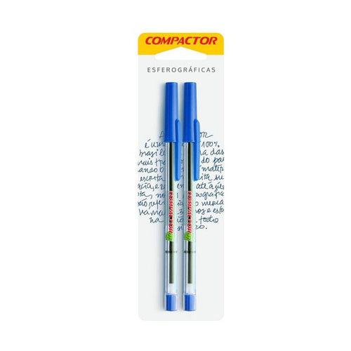Caneta Esferografica 0,7Mm Blister Com 2 Azuis