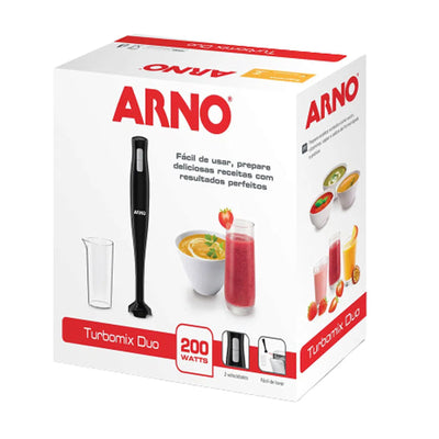 Mixer Portátil Turbomix Arno Duo 200W com Copo Medidor MX21