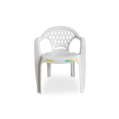 Cadeira Plástica Rossets com Braço - Branca