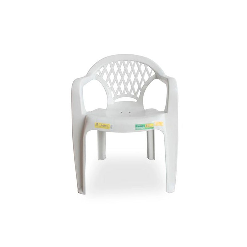 Cadeira Plástica Rossets com Braço - Branca