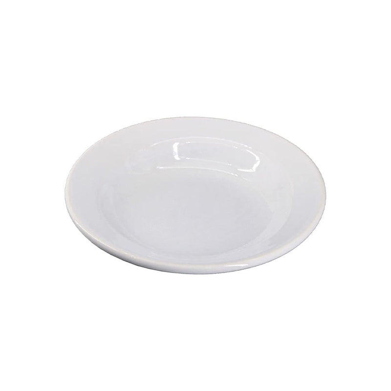 Prato Fundo Cerâmica Branco Biona - 22cm