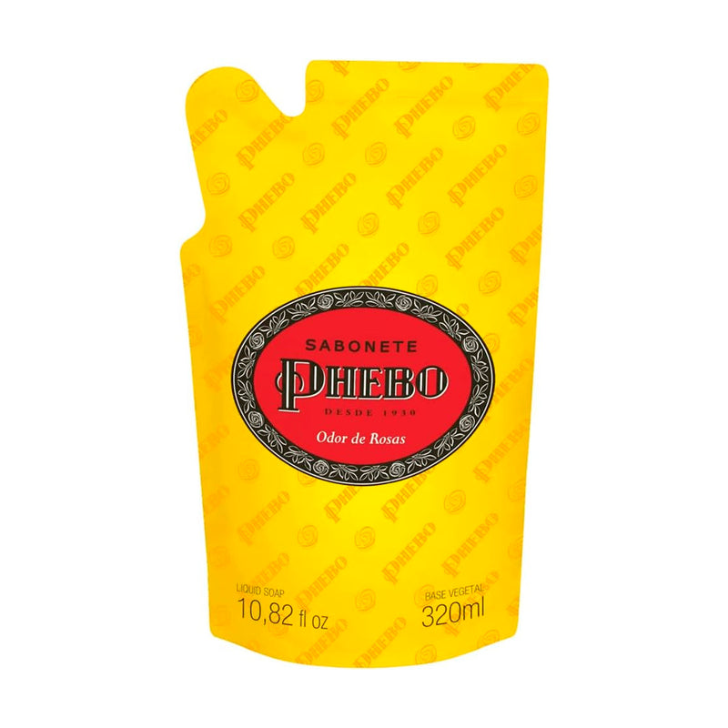 PHEBO Refil Sabonete Líquido Tradicional Odor De Rosas 320Ml