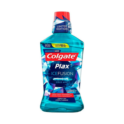 Colgate Enxaguante Bucal Plax Ice Fusion Cold Mint Promo Leve 500 Pague 300Ml