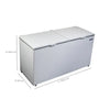 Freezer e Refrigerador com Duas Portas Horizontal 546L MetalFrio