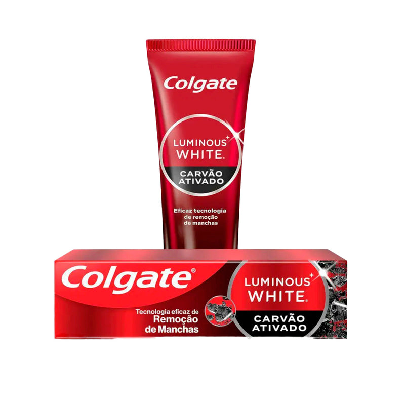 Creme Dental Colgate Luminous White Carvão Ativado 70g