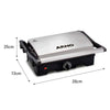Grill Sanduicheira Arno GNOX Dual Abertura 180º 1100W - Inox - 110 Volts