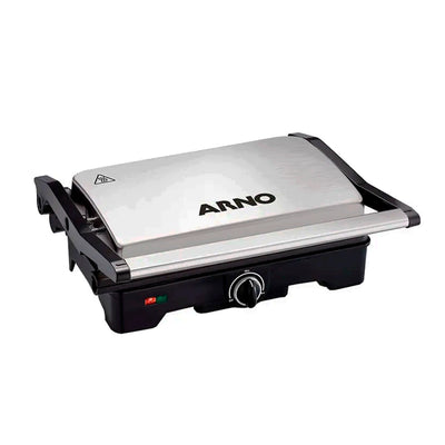 Grill Sanduicheira Arno GNOX Dual Abertura 180º 1100W - Inox - 110 Volts