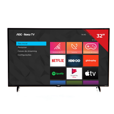 SMART TV AOC ROKU 32” HD 2 HDMI 1 USB