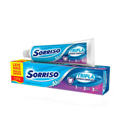 Creme Dental Sorriso Tripla Limpeza Completa  120g