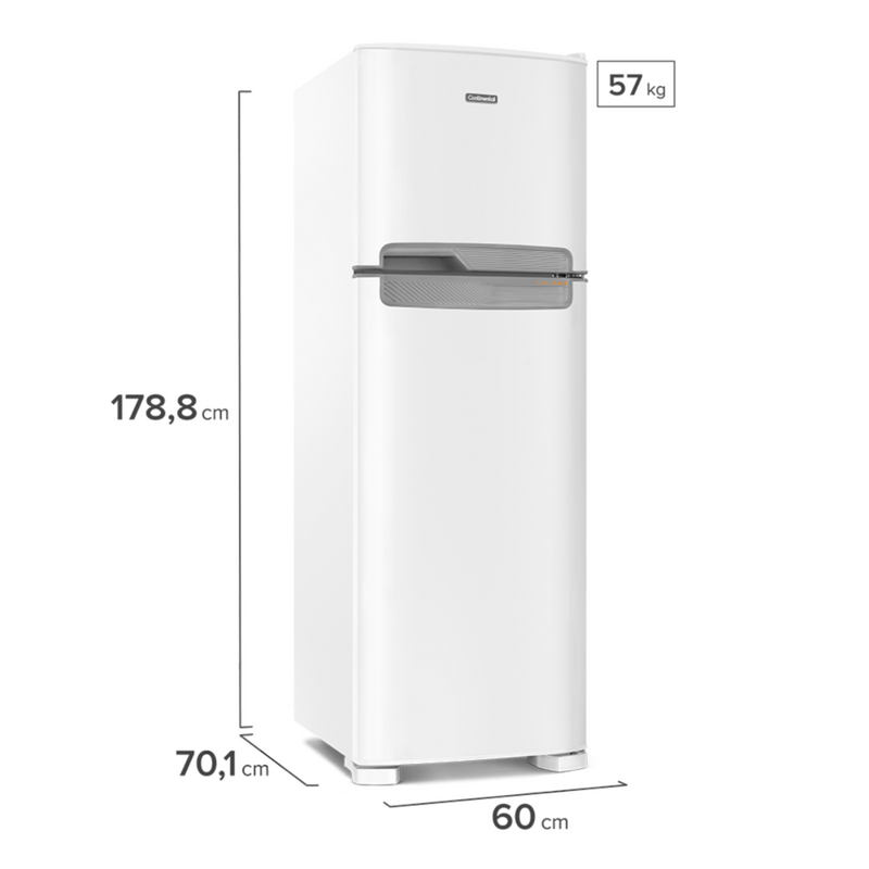 GELADEIRA CONTINENTAL FROST FREE BRANCO 370 LITROS TC41 - 110V