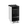 FOGÃO 4 BOCAS CONTINENTAL AUTOMÁTICO BRANCO E PRETO COM MESA DE VIDRO (FC4VB) - BIVOLT