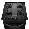 FOGÃO 4 BOCAS CONTINENTAL AUTOMÁTICO BRANCO E PRETO COM MESA DE VIDRO (FC4VB) - BIVOLT
