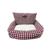 Cama para Pet Estampa Vermelha 65cm