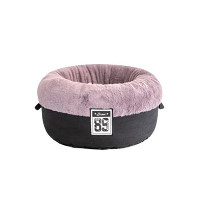 Caminha Pet Redonda De Pelúcia Cinza - P