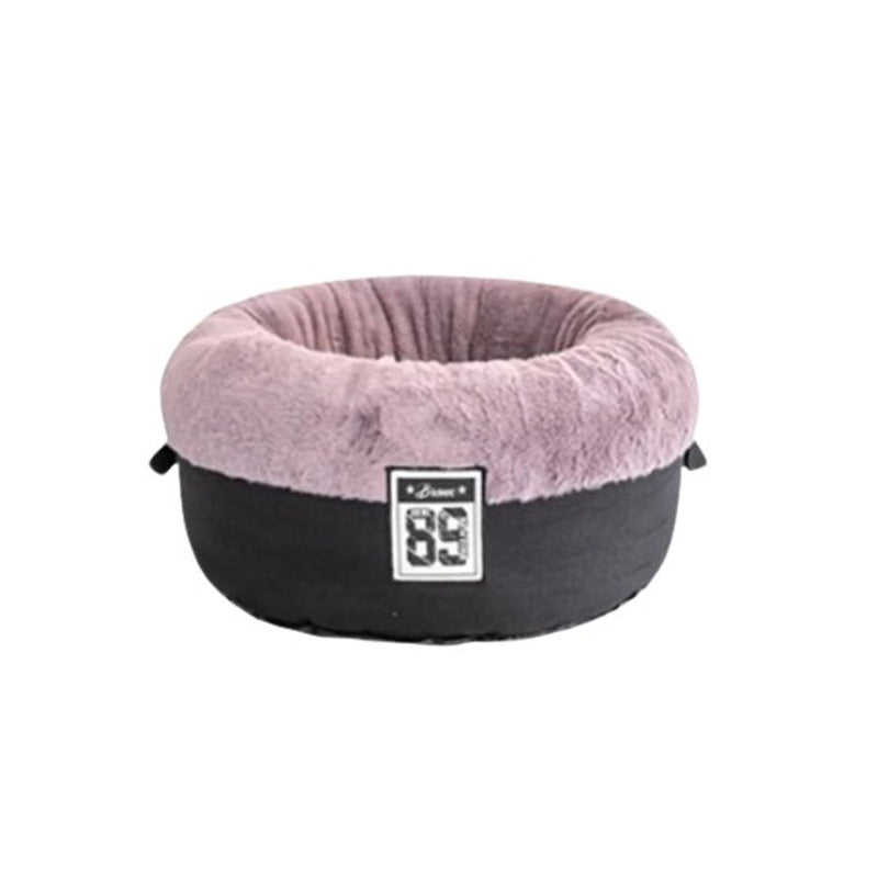 Caminha Pet Redonda De Pelúcia Cinza - P