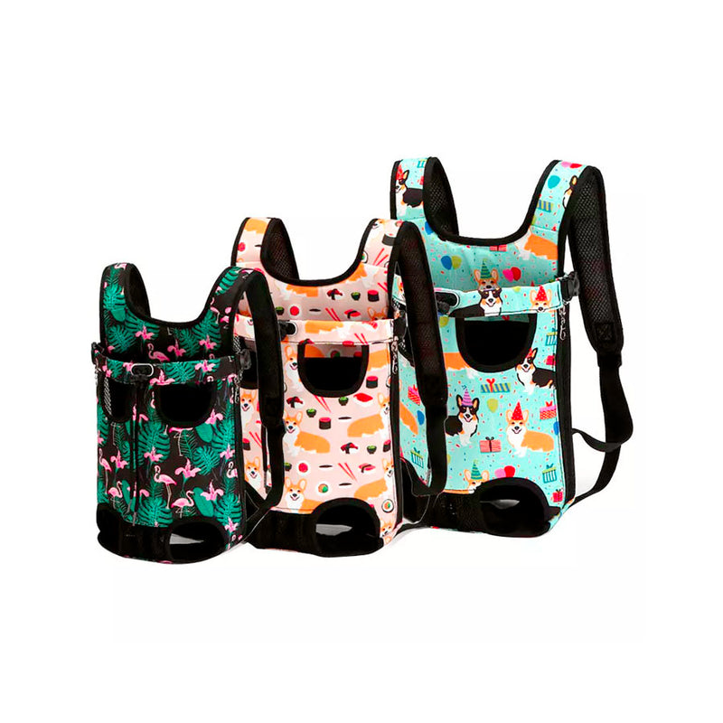 Mochila Frontal Transporte para Pets Diversos P