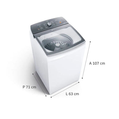 Máquina de Lavar Brastemp 12Kg branca com Ciclo Tira Manchas Advanced e Ciclo Antibolinha - BWK12AB • 110V