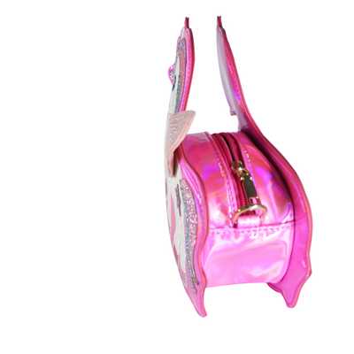 BOLSA LATERAL UNICÓRNIO ROSA P
