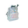 Mochila Holográfica Escolar Fashion - Prata