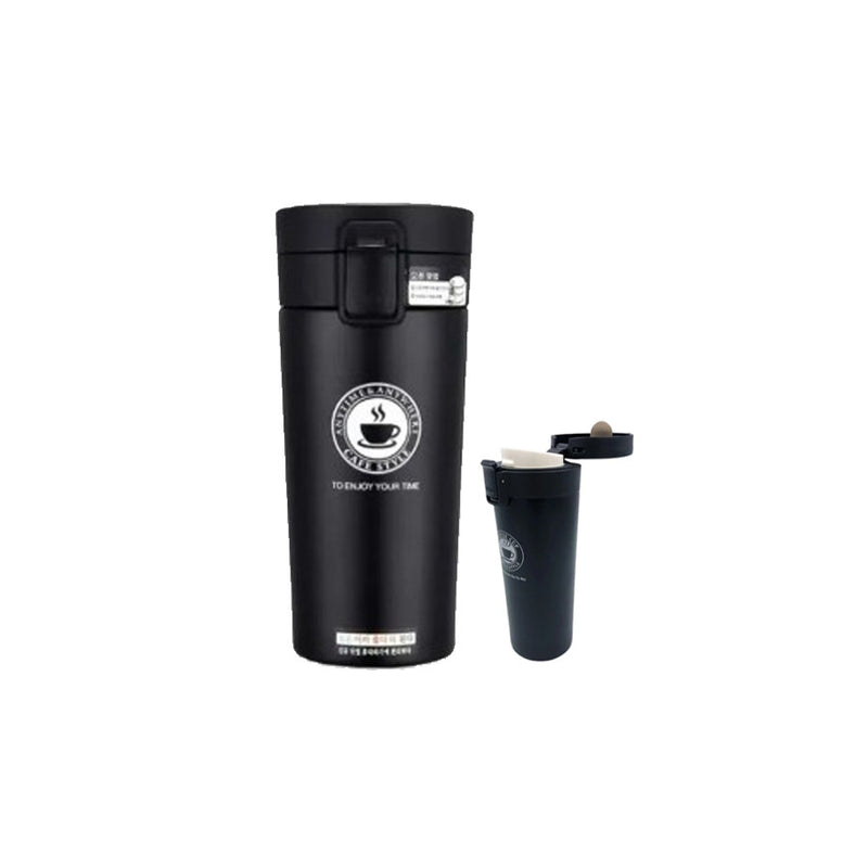 Copo Térmico de Aço Inox Vacuum Premium 400ml - Preto - BZ0017