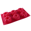 Forma de silicone 6 CAVIDADE VERMELHA