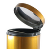 LIXEIRA INOX COBRE COM PEDAL E BALDE 5 L