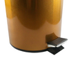 LIXEIRA INOX COBRE COM PEDAL E BALDE 5 L