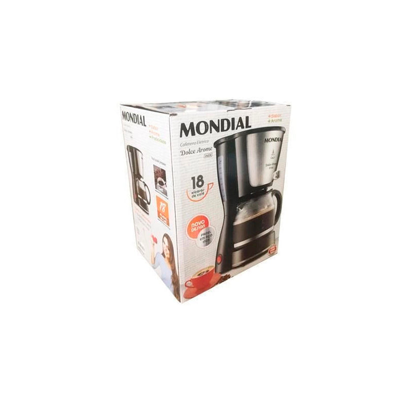 Cafeteira Elétrica Mondial, Dolce Arome Inox, 127V, Preto, 550W - C-30 18X