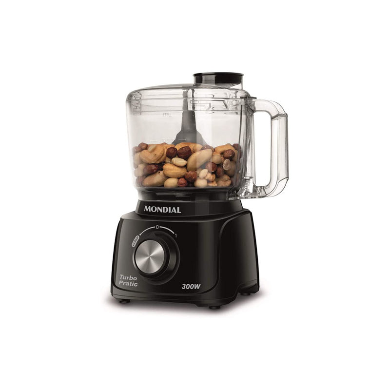 Mini Processador Mondial Turbo Pratic MP-16-B Preto 300W 127V 