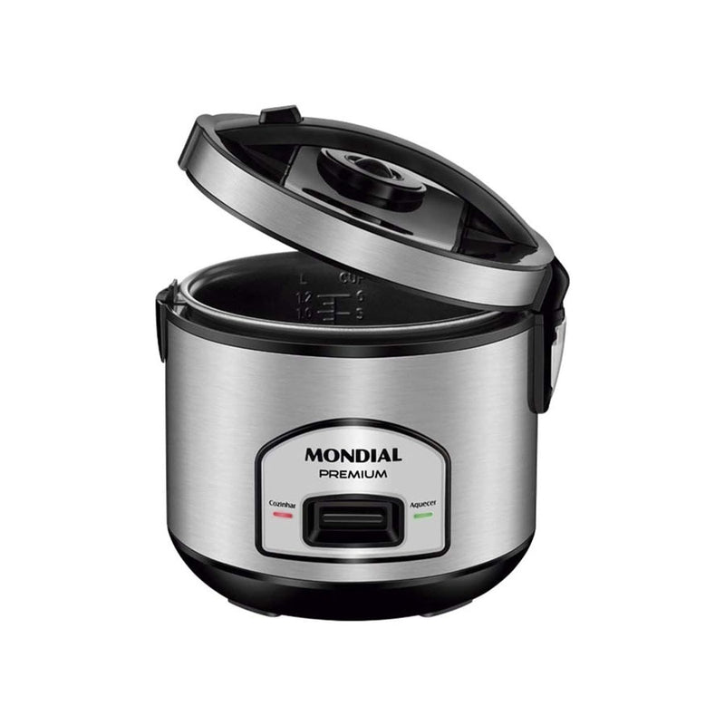 Panela Elétrica Mondial Pratic 6I 127V Preta Inox