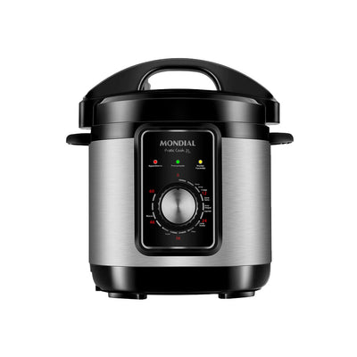 Panela de Pressão Elétrica Mondial Pratic Cook 3 Litros 127V Preta