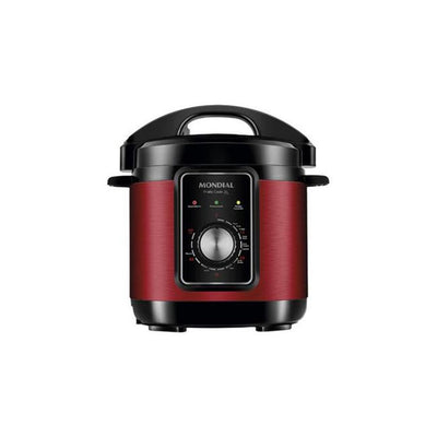 Panela de Pressão Elétrica Mondial Pratic Cook 3L Red Premium I PE-47-3L-RI