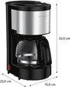 Cafeteira Elétrica Arno Perfectta Inox 15 Xícaras com Jarra de Vidro e Corta Pingos - 110V