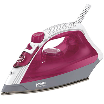 Ferro a Vapor Arno Steamgliss com Base Cerâmica, 1200W, Rosa, FSGC 110V
