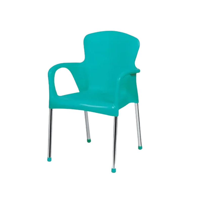 Poltrona Azul Turquesa  Croma Social Niquelart