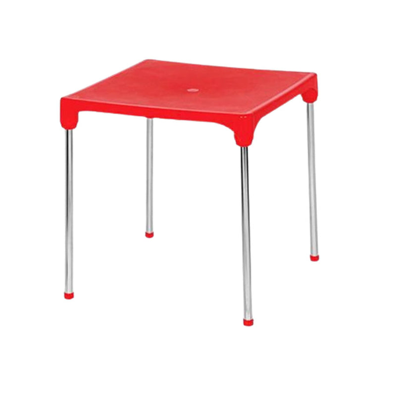 Mesa Quadrada Desmontável VERMELHA - Cromo Colors