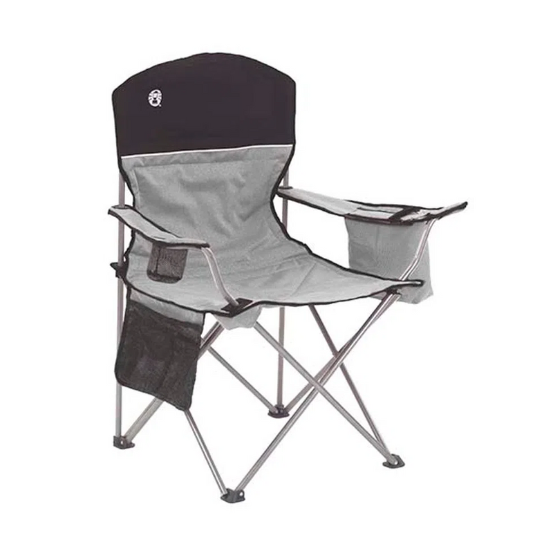 CADEIRA DOBRÁVEL COLEMAN  COM COOLER CINZA