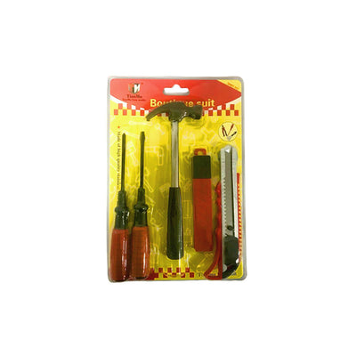 Kit Ferramentas com Martelo Chave de Fenda Philips Estilete