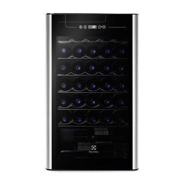 ADEGA DE VINHOS ELECTROLUX ACS34 PARA 34 GARRAFAS - PRETO/INOX