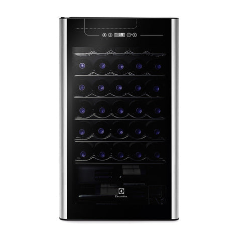 ADEGA DE VINHOS ELECTROLUX ACS34 PARA 34 GARRAFAS - PRETO/INOX