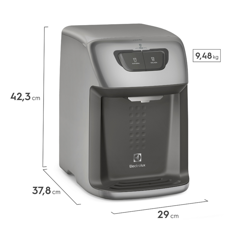PURIFICADOR DE ÁGUA ELECTROLUX CINZA