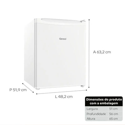 Frigobar Consul 76 litros Com Gaveta Multiuso
