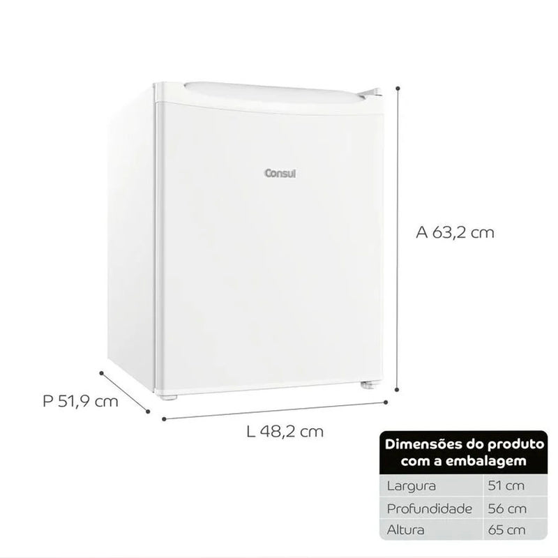 Frigobar Consul 76 litros Com Gaveta Multiuso