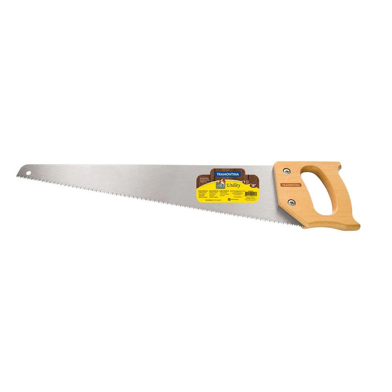 Serrote Tramontina Utility 18"" com 7 Dentes por Polegada Lâmina em Aço Especial e Cabo de Madeira