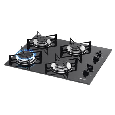 Fogão Cooktop Fischer 4 Bocas a Gás Mesa Vidro