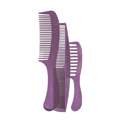 Conjunto de Pentes Grande Médio e de Bolsa Rosa e Roxo
