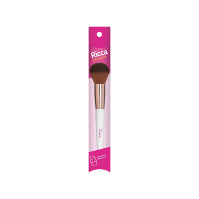 Pincel Rose Gold  para Pó Ricca